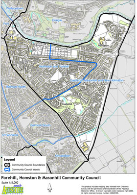 Ward 4, Ayr East area map