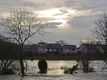 River Ayr during floods taken on the 30th December 2013